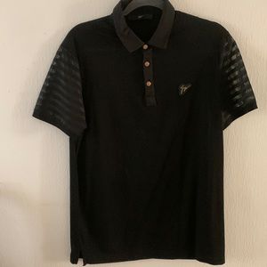 Giuseppe zanotti black polo worn a couple times in perfect condition